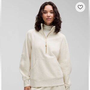 NWT lululemon scuba oversized funnel neck half zip